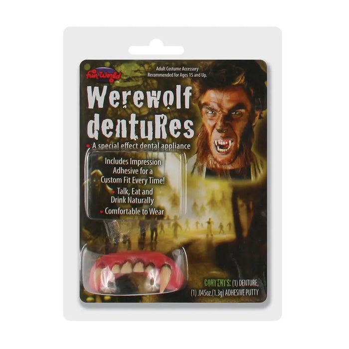 Werewolf Denture Fangs The Ultimate Balloon And Party Shop Cheltenham & Gloucester Balloons & Fancy Dress 