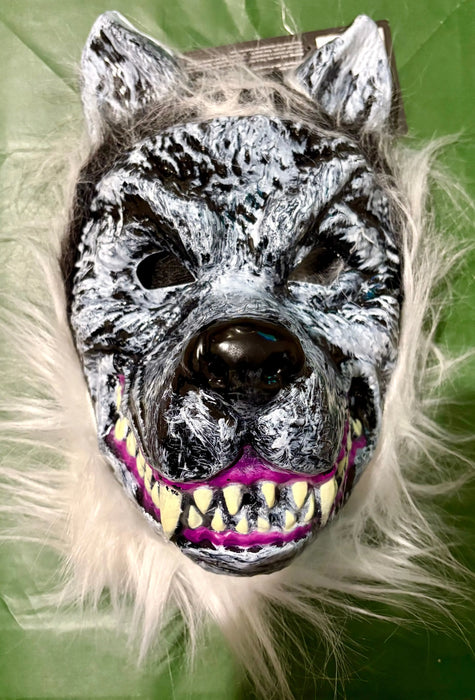 Werewolf Plastic Fur Trim Mask The Ultimate Balloon And Party Shop Cheltenham & Gloucester Balloons & Fancy Dress 