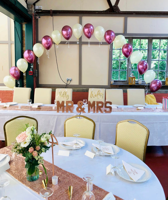 Top Table Pearl Archway Balloon Display