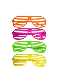 Neon Slat Glasses