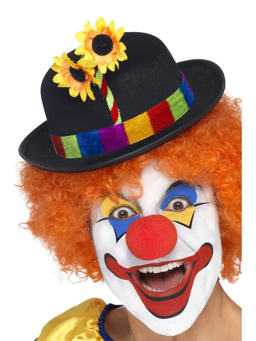 Clown Flower Bowler Hat