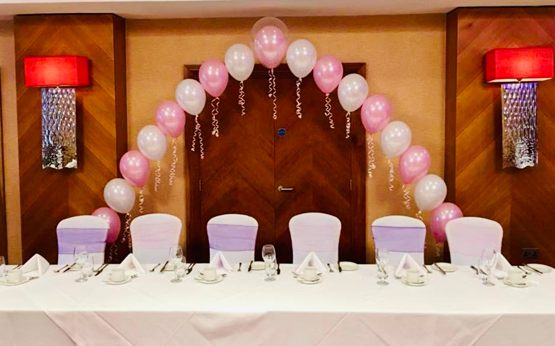 Top Table Pearl Archway Balloon Display