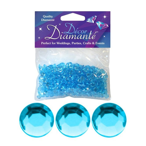 Diamanté Table Confetti - Light Blue