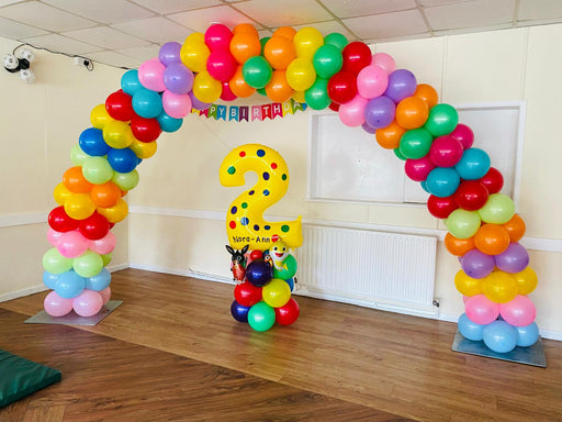 Large Party Bright Coloured Indoor Arch