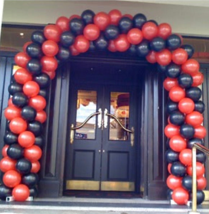 Corporate Coloured Spiral Balloon Arch - Bright