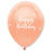 Happy Birthday Latex Balloons (6pk) - Rose Gold