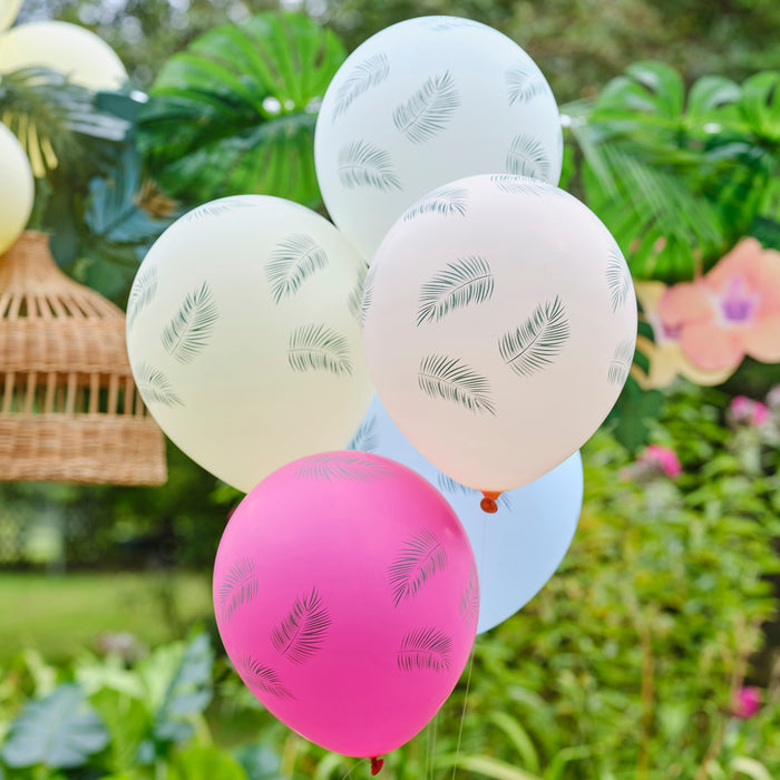 Latex Bright Balloons - Palm Leaf (5pk)