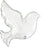 34” Foil Holographic Dove Large Printed Balloon