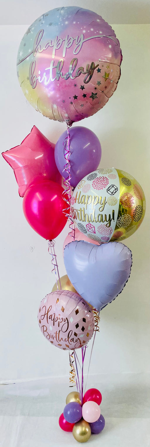XL Deluxe Birthday Assorted Balloon Display