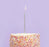 12 Skinny Candles With Holders - Silver