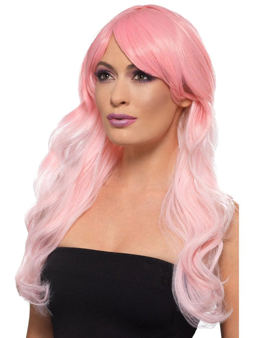 Ladies Fashion Long Wig - Ombre Pink