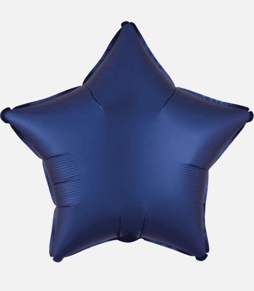 18" Foil Star Balloon - Navy Satin