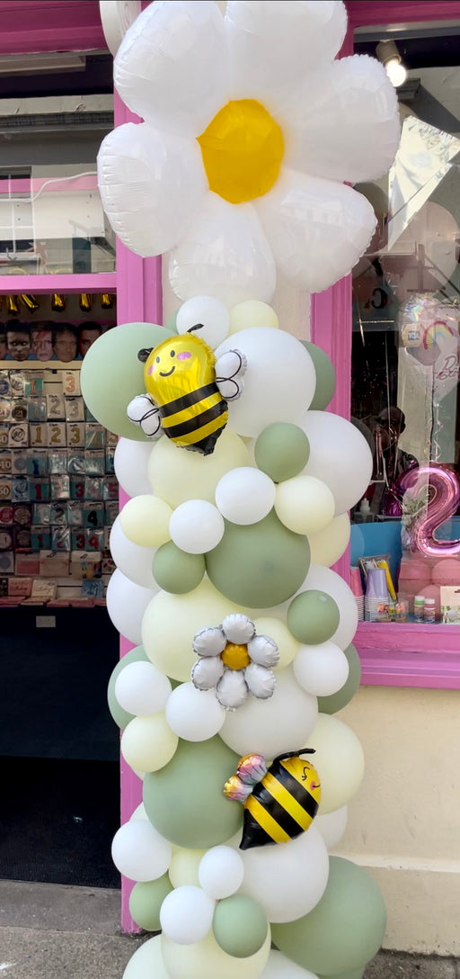 Outdoor Bumble Bee Balloon Column