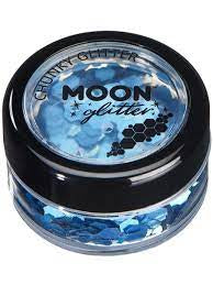 Cosmetic Chunky Glitter Pot - Blue