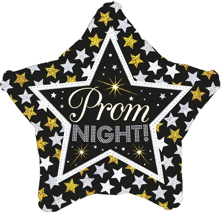 18" Foil Balloon - Prom Night Stars