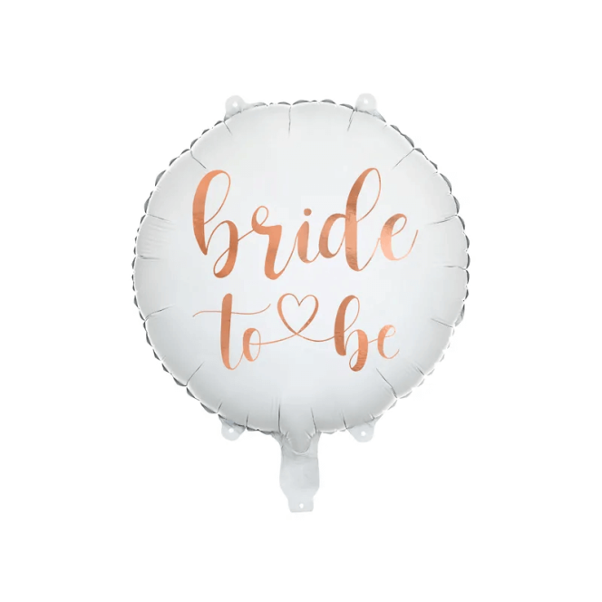 18" Foil Bride To Be Balloon - Rose Gold Script