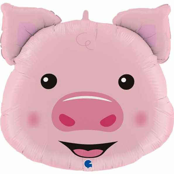 Pig Head Large Foil Balloon