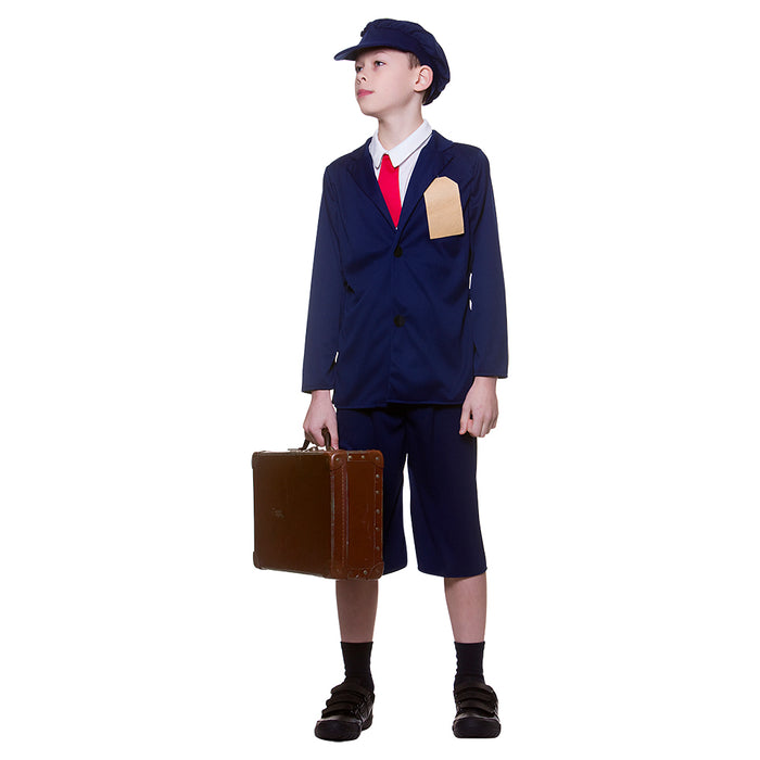 WW2 Evacuee Boy’s Costume (Blue)