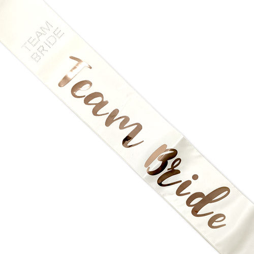 Team Bride Sash - Rose Gold
