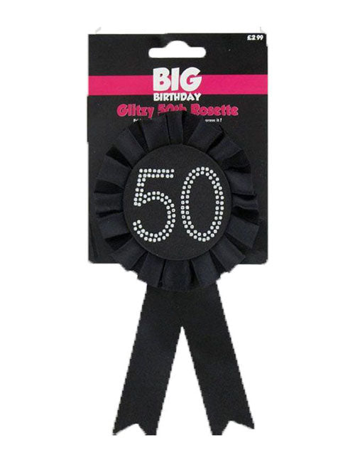 Age 50 Rosette - Black