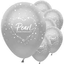 30th Anniversary Balloons (6pk)
