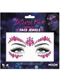 Sparkle Face Jewels - Intense Pink