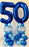 Age Number Bubble Balloon Stacks (Double) - Blue