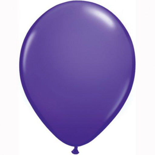 Latex Plain Balloons - Electric Purple (8pk)
