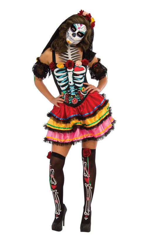 Day Of The Dead Senorita Female Costume - The Ultimate Balloon & Party Shop