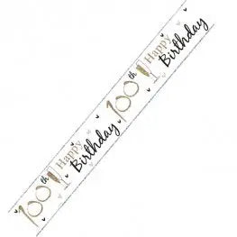 100th Birthday Banner The Ultimate Balloon And Party Shop Cheltenham & Gloucester Balloons & Fancy Dress 