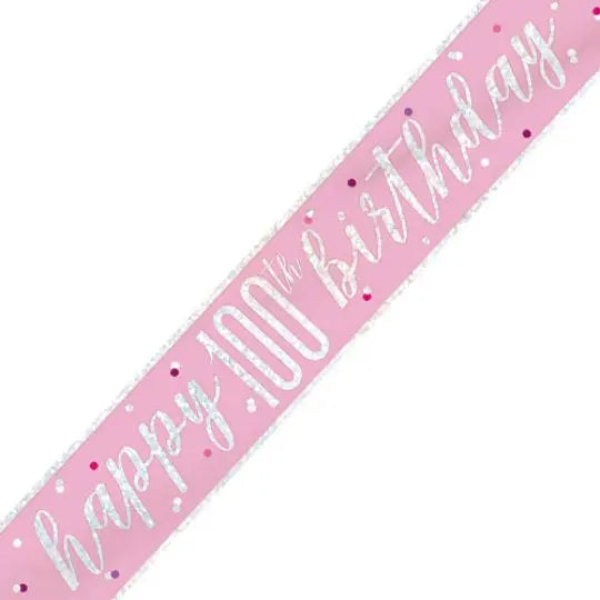 100th Birthday Banner The Ultimate Balloon And Party Shop Cheltenham & Gloucester Balloons & Fancy Dress 