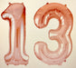 Age 13 Number Foil Balloons - The Ultimate Balloon & Party Shop