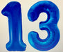 Age 13 Number Foil Balloons - The Ultimate Balloon & Party Shop