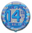 18" Foil Age 14 Boys Balloon - The Ultimate Balloon & Party Shop