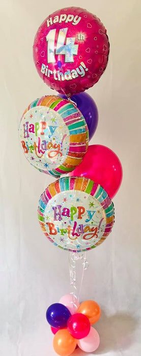Age 100 Pink Birthday Balloon Display - The Ultimate Balloon & Party Shop