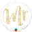 18" Foil Mr White/Gold Balloon - The Ultimate Balloon & Party Shop