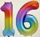 Age 16 Number Foil Balloons - The Ultimate Balloon & Party Shop