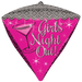 17" Foil Girls Night Out Diamond Shape Balloon The Ultimate Balloon And Party Shop Cheltenham & Gloucester Balloons & Fancy Dress 