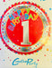 18" 1st Birthday Balloon - Red Stars The Ultimate Balloon And Party Shop Cheltenham & Gloucester Balloons & Fancy Dress 