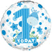 18" Foil 1st Birthday Balloon - Blue Giraffe The Ultimate Balloon And Party Shop Cheltenham & Gloucester Balloons & Fancy Dress 