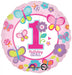 18" Foil 1st Birthday Girls Balloon The Ultimate Balloon And Party Shop Cheltenham & Gloucester Balloons & Fancy Dress 