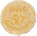 18" Foil 50th Golden Anniversary Balloon The Ultimate Balloon And Party Shop Cheltenham & Gloucester Balloons & Fancy Dress 