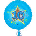 18" Foil Age 10 Balloon - Blue The Ultimate Balloon And Party Shop Cheltenham & Gloucester Balloons & Fancy Dress 