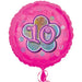 18" Foil Age 10 Balloon - Pink The Ultimate Balloon And Party Shop Cheltenham & Gloucester Balloons & Fancy Dress 