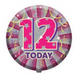 18" Foil Age 12 Girls Balloon The Ultimate Balloon And Party Shop Cheltenham & Gloucester Balloons & Fancy Dress 