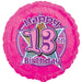 18" Foil Age 13 Balloon - Pink The Ultimate Balloon And Party Shop Cheltenham & Gloucester Balloons & Fancy Dress 