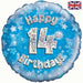 18" Foil Age 14 Blue/Silver Balloon The Ultimate Balloon And Party Shop Cheltenham & Gloucester Balloons & Fancy Dress 
