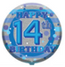 18" Foil Age 14 Boys Balloon The Ultimate Balloon And Party Shop Cheltenham & Gloucester Balloons & Fancy Dress 