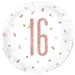 18" Foil Age 16 Balloon - Rose Gold The Ultimate Balloon And Party Shop Cheltenham & Gloucester Balloons & Fancy Dress 