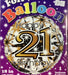 18" Foil Age 21 Balloon - Gold Celebrate The Ultimate Balloon And Party Shop Cheltenham & Gloucester Balloons & Fancy Dress 